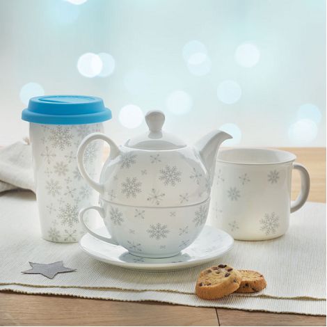  Théière et tasse de Noël