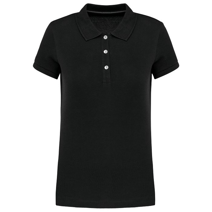  Polo Supima® manches courtes femme