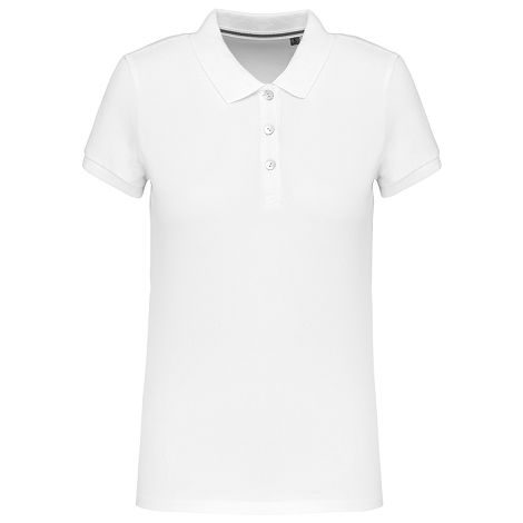  Polo Supima® manches courtes femme