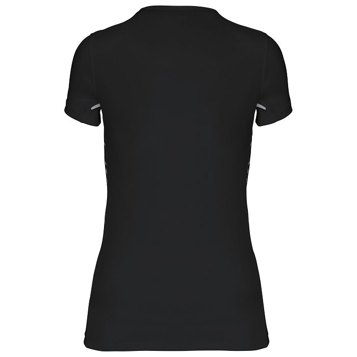  T-shirt de sport bi-matière manches courtes femme