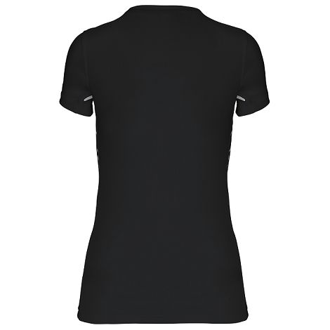  T-shirt de sport bi-matière manches courtes femme