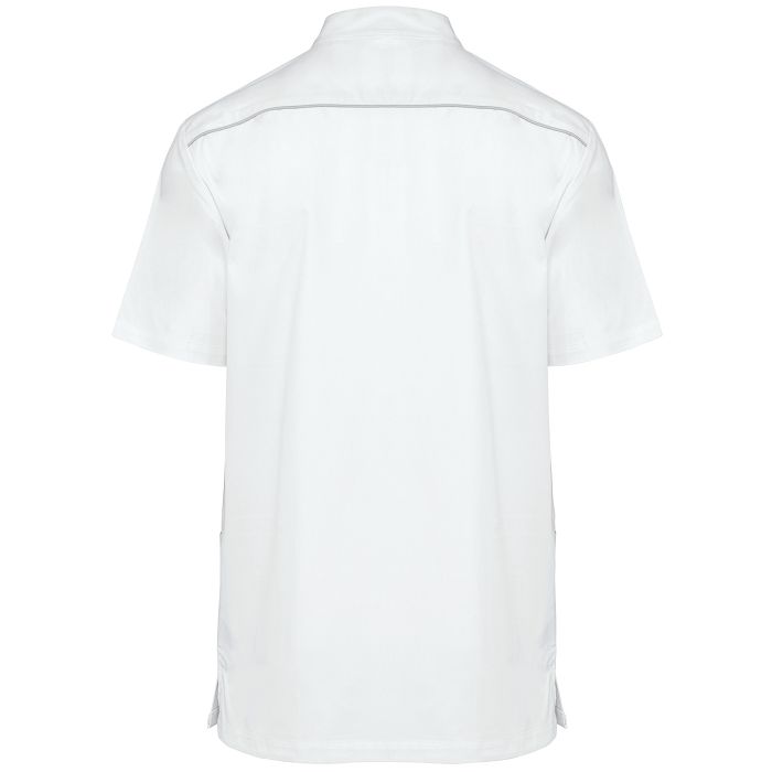  Blouse polycoton avec boutons-pression homme