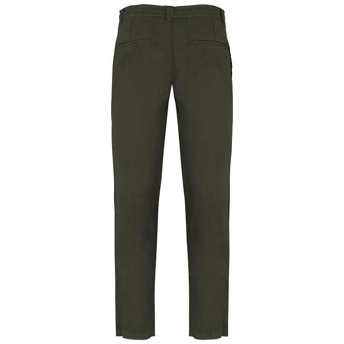  Pantalon écoresponsable délavé en lin homme