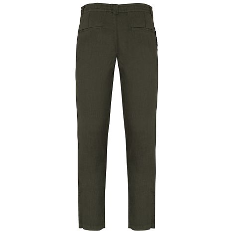  Pantalon écoresponsable délavé en lin homme