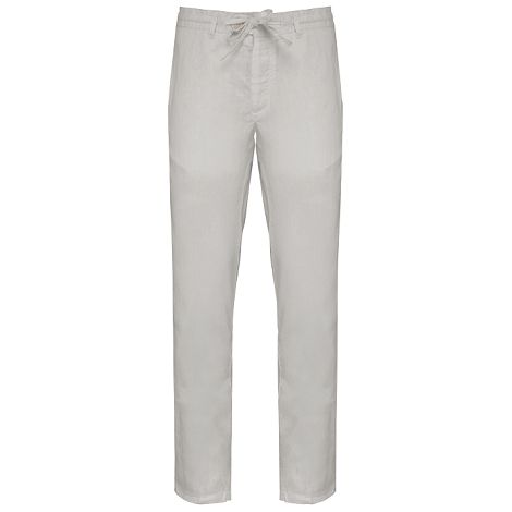  Pantalon écoresponsable délavé en lin homme