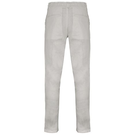  Pantalon écoresponsable délavé en lin homme