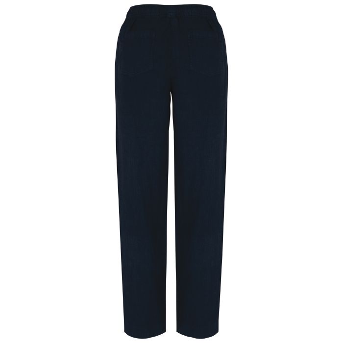  Pantalon écoresponsable délavé en lin femme