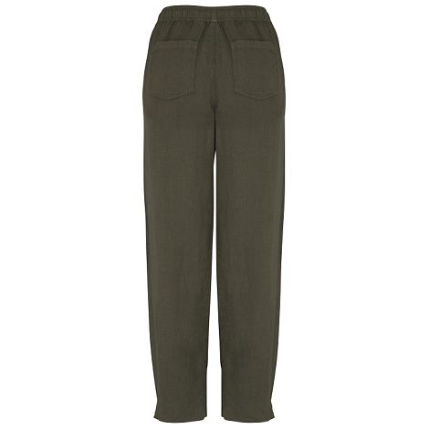  Pantalon écoresponsable délavé en lin femme