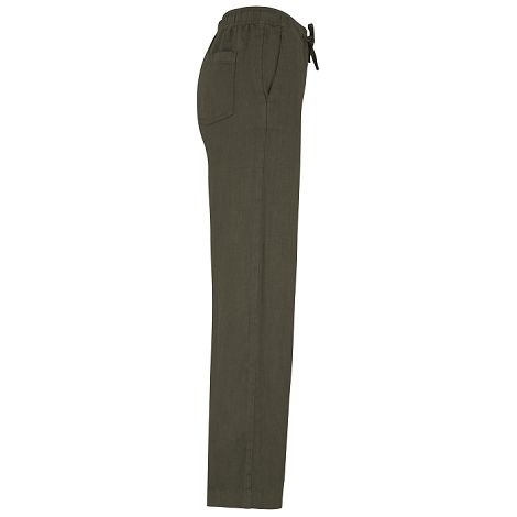  Pantalon écoresponsable délavé en lin femme