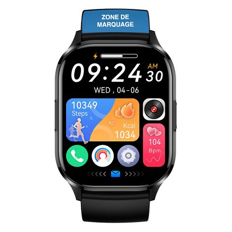  MONTRE CONNECTÉE DERNIÈRE GÉNÉRATION AMOLED - BLAUPUNKT