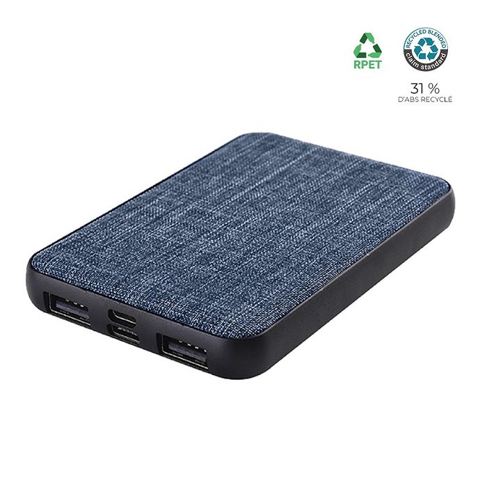  Batterie de secours RPET 5 000mAh - BLUETECH