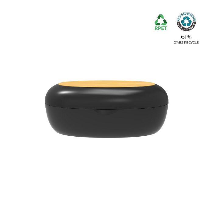  Ecouteurs Bluetooth ABS recyclé et bambou FSC - BLUETECH