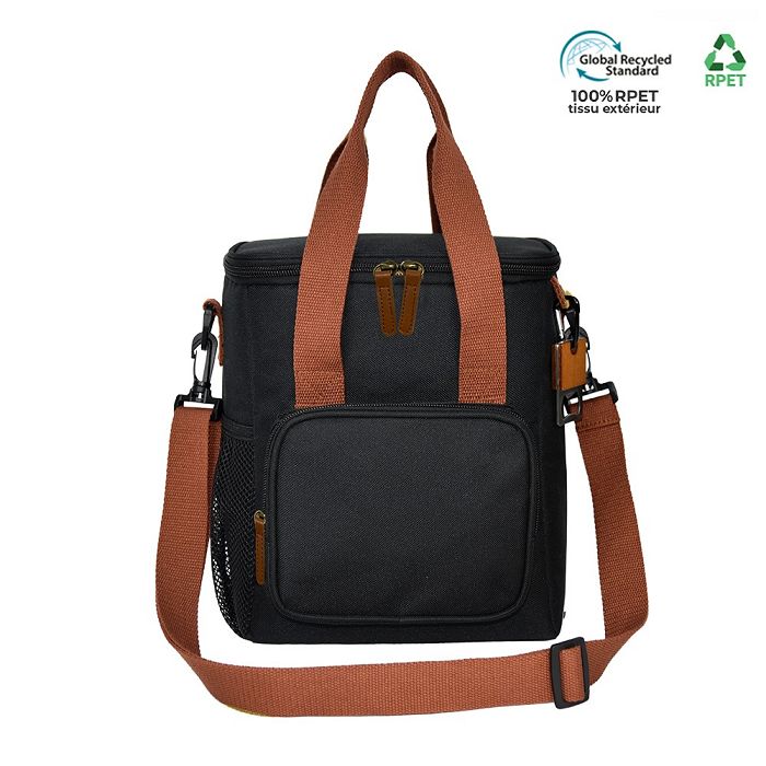  Sac isotherme RPET avec ouvre bouteille en bois 8L - ENVIRONNEMEN