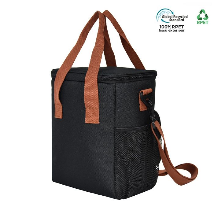  Sac isotherme RPET avec ouvre bouteille en bois 8L - ENVIRONNEMEN