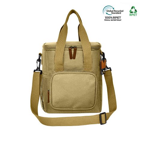  Sac isotherme RPET avec ouvre bouteille en bois 8L - ENVIRONNEMEN