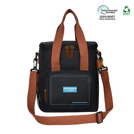  Sac isotherme RPET avec ouvre bouteille en bois 8L - ENVIRONNEMEN