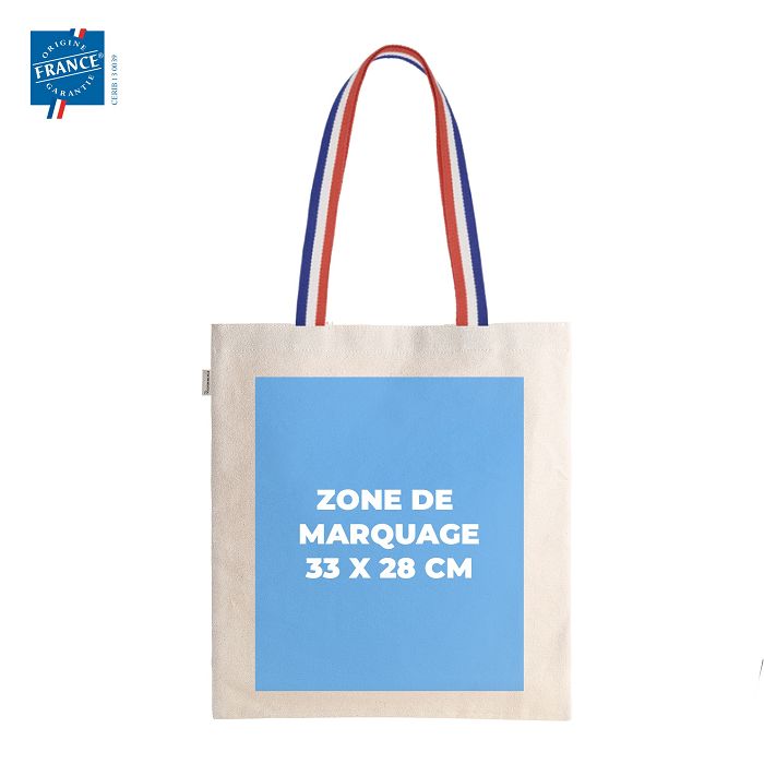  Totebag coton recyclé 220g certifié Origine France Garantie - Goo