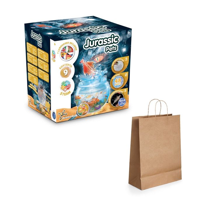  Jeu éducatif livré avec un sac cadeau en papier kraft (115 g/m²)