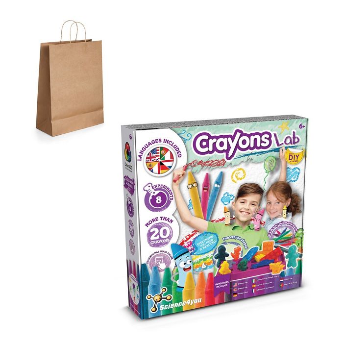  Jeu éducatif livré avec un sac cadeau en papier kraft (115 g/m²)