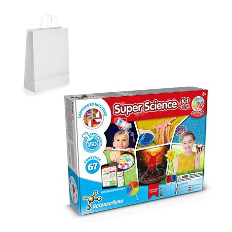  Kit éducatif livré avec un sac cadeau en papier kraft (100 g/m²)