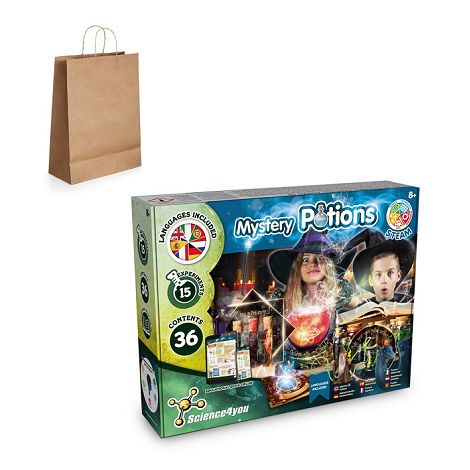  Kit éducatif livré avec un sac cadeau en papier kraft (115 g/m²)