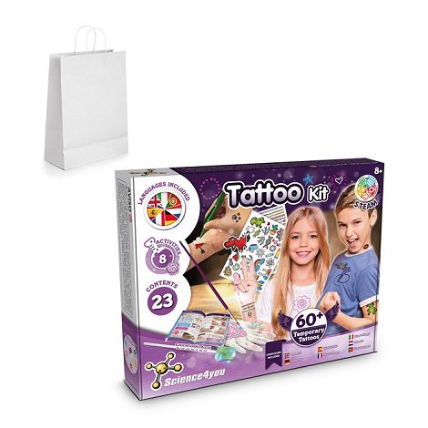  Jeu éducatif livré avec un sac cadeau en papier kraft (100 g/m²)