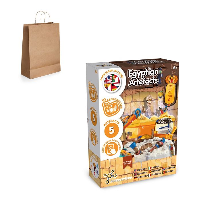  Jeu éducatif livré avec un sac cadeau en papier kraft (115 g/m²)