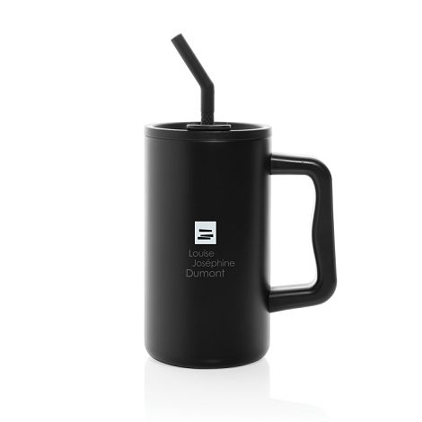  Mug Cube 800ml en acier recyclé certifiée RCS