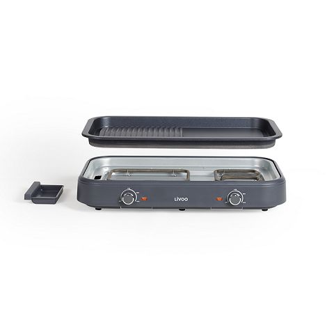  Plancha grill 2 thermostats