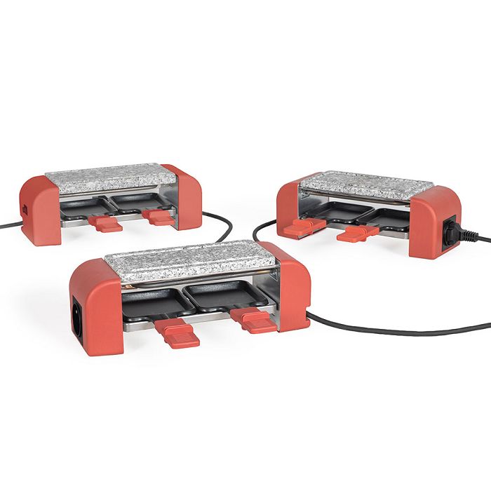  Raclette 2 personnes connectable - Rouge