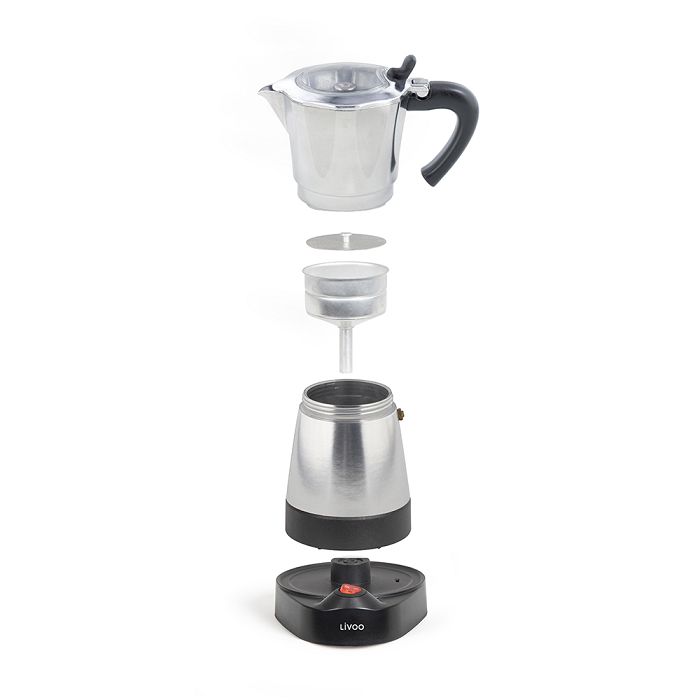  Cafetière italienne électrique - Argent