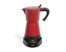 Cafetière italienne électrique - Rouge chili