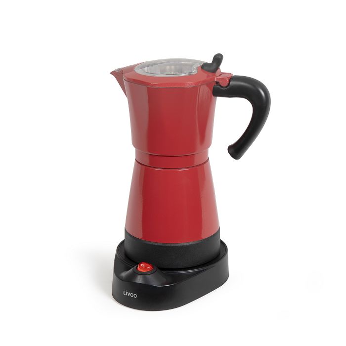  Cafetière italienne électrique - Rouge chili