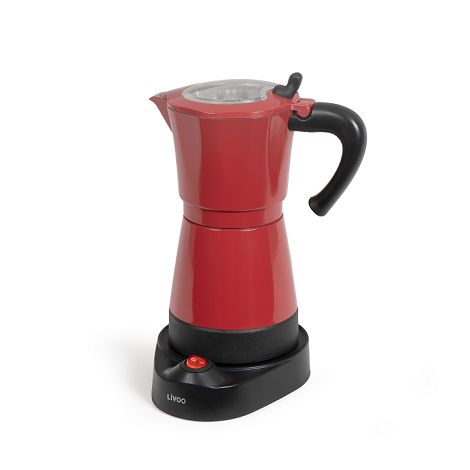  Cafetière italienne électrique - Rouge chili