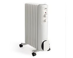 Radiateur bain d'huile 2000 W - Blanc