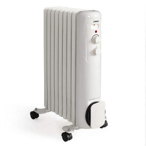  Radiateur bain d'huile 2000 W - Blanc