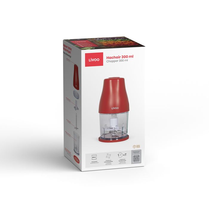  Hachoir 300 ml - Rouge chili