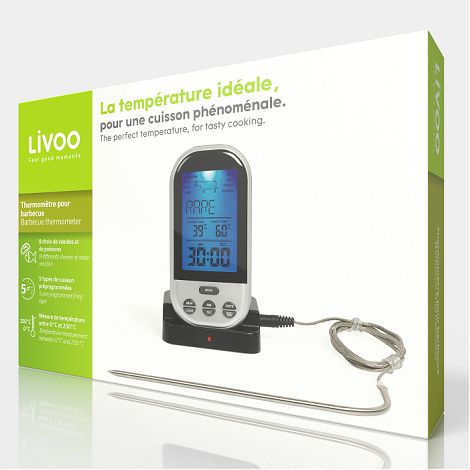  Thermomètre pour barbecue