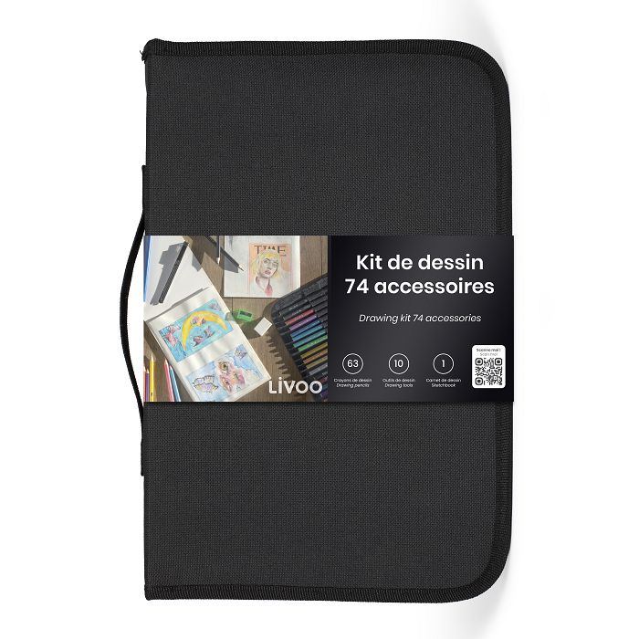  Kit de dessin 74 accessoires