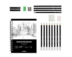 Kit de dessin 19 accessoires