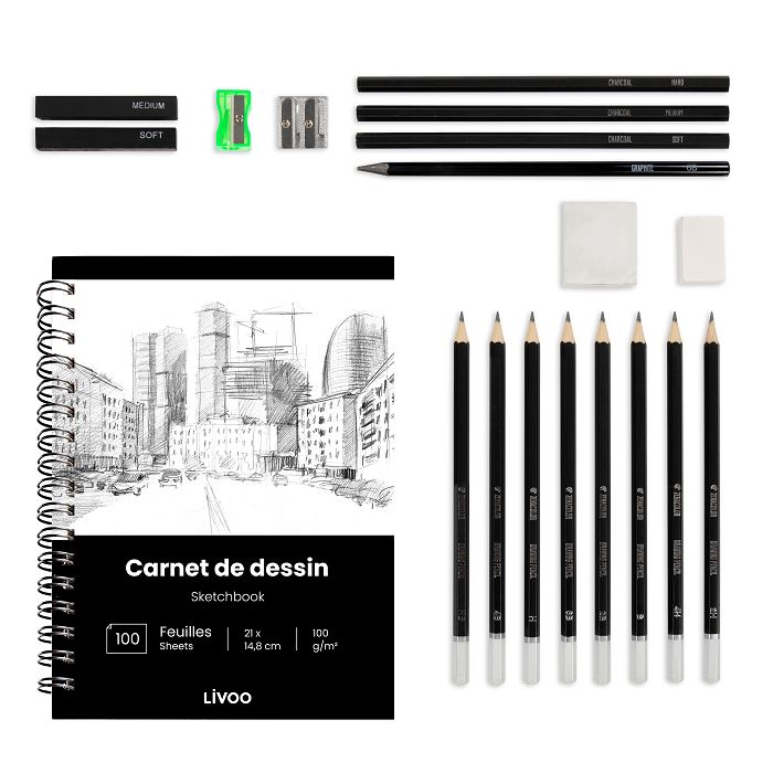  Kit de dessin 19 accessoires