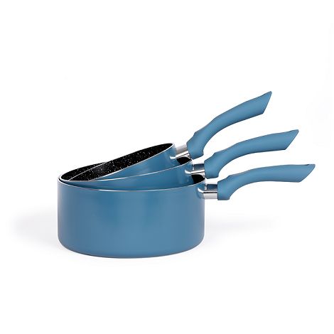  Set de 3 casseroles - Bleu