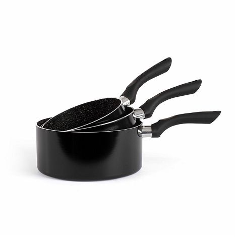  Set de 3 casseroles - Noir