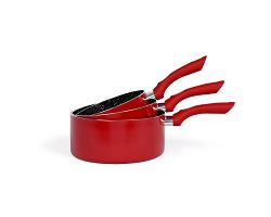 Set de 3 casseroles - Rouge chili