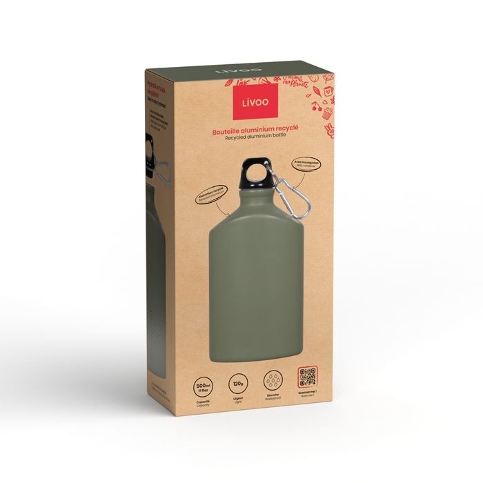  Bouteille aluminium recyclé 500 ml - Vert