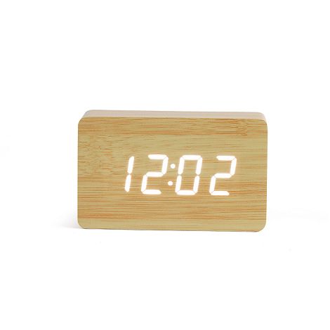  Horloge digitale aspect bois - Bois