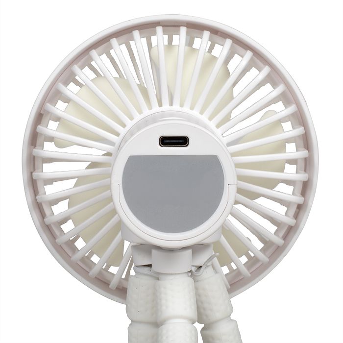  Ventilateur trépieds rechargeable - Blanc