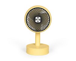 Mini ventilateur de bureau rechargeable - Jaune