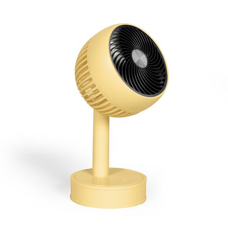  Mini ventilateur de bureau rechargeable - Jaune