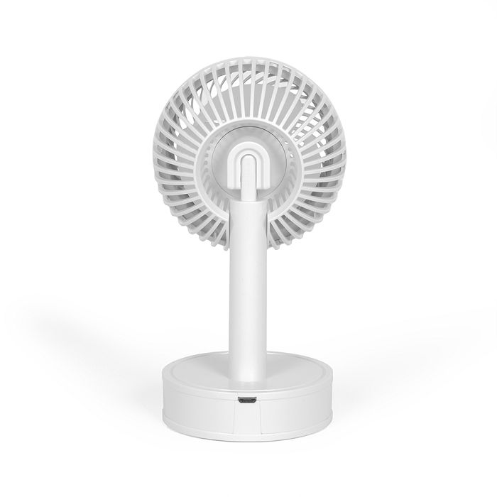  Mini ventilateur de bureau rechargeable - Blanc